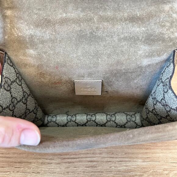 Gucci GG Supreme Monogram Mini Dionysus Shoulder Bag Taupe - Picture 7 of 11